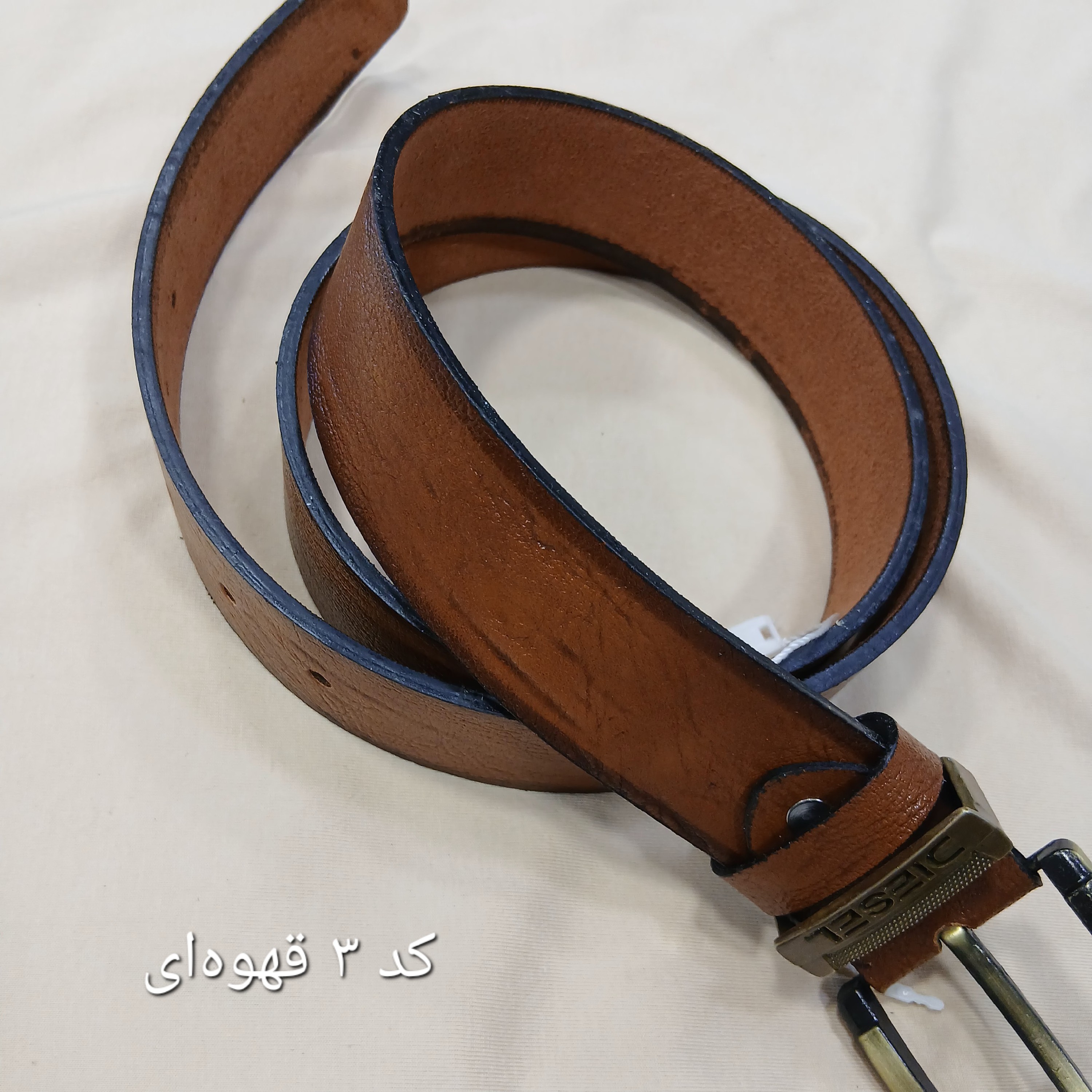 کمربند چرمی مردانه سگک فلزی