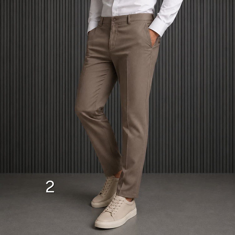 شلوار پارچه ای سوزنی کلاسیک نخی