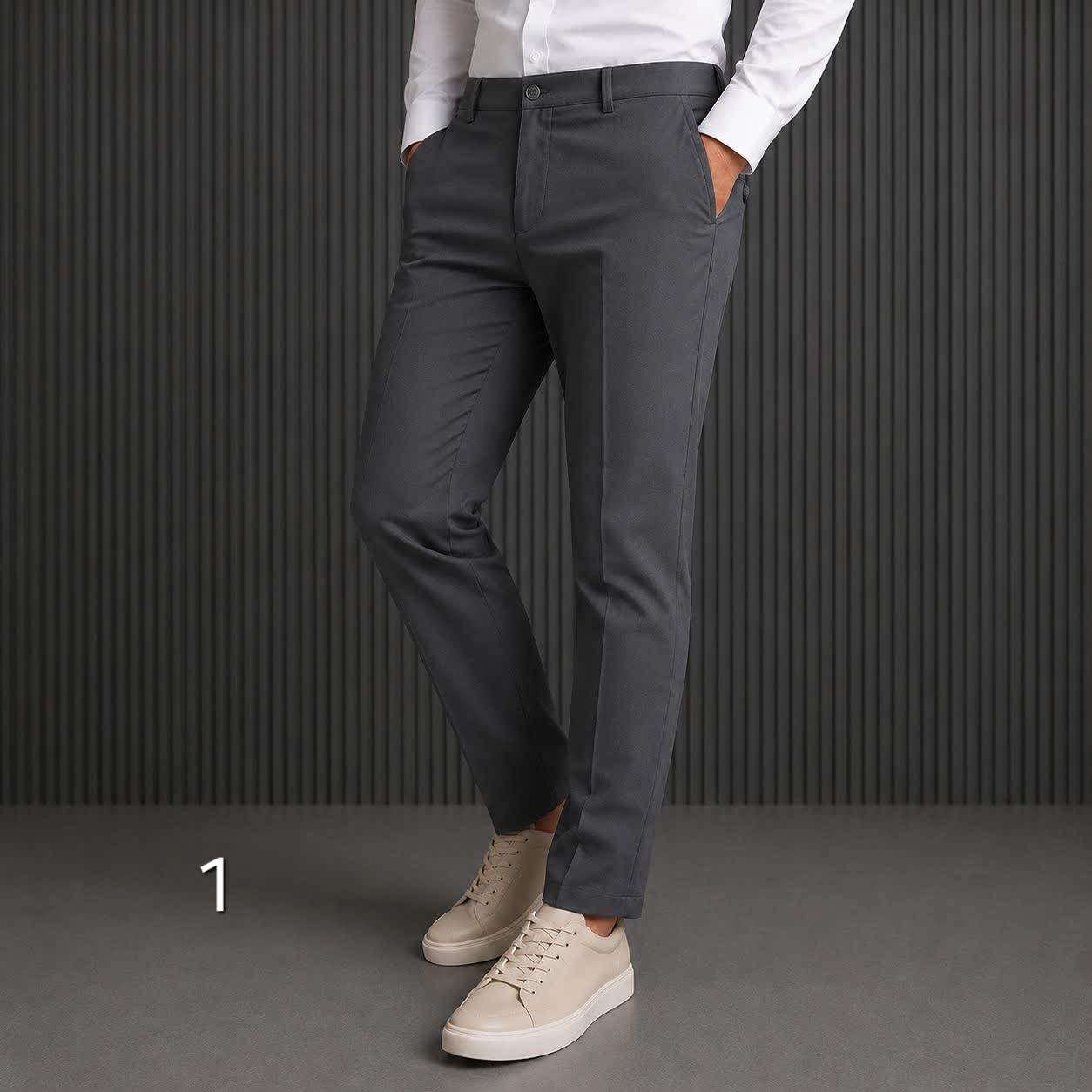 شلوار پارچه ای سوزنی کلاسیک نخی