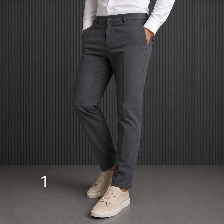 شلوار پارچه ای سوزنی کلاسیک نخی
