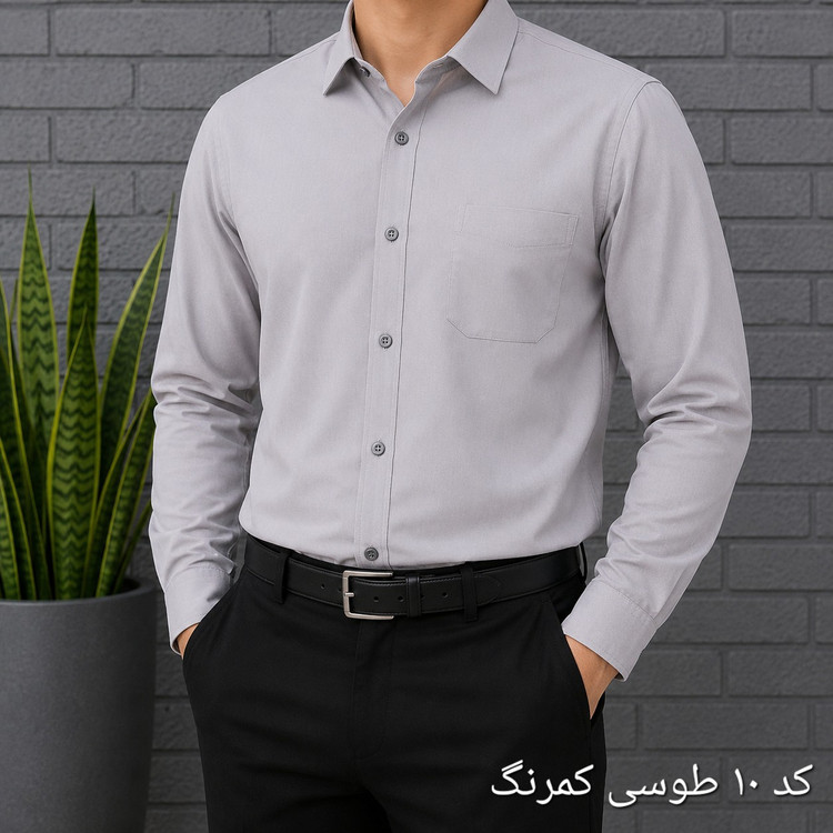 پیراهن آستین بلند مردانه بنگال کشی قواره اندامی