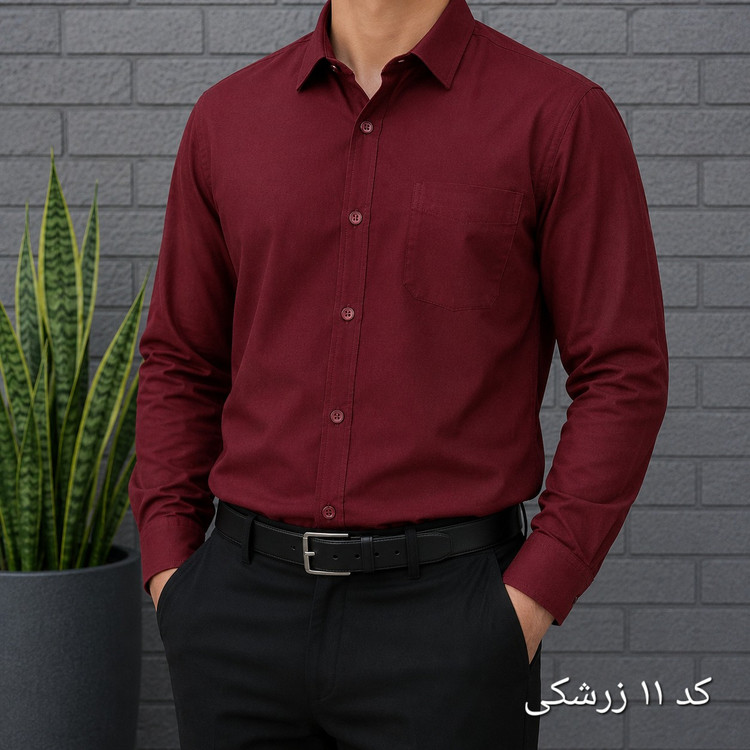 پیراهن آستین بلند مردانه بنگال کشی قواره اندامی