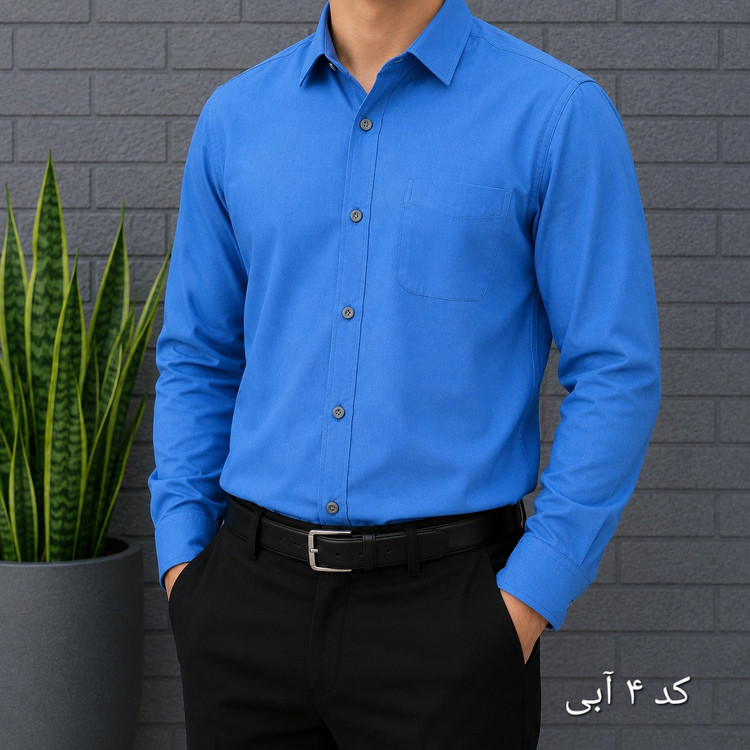 پیراهن آستین بلند مردانه بنگال کشی قواره اندامی