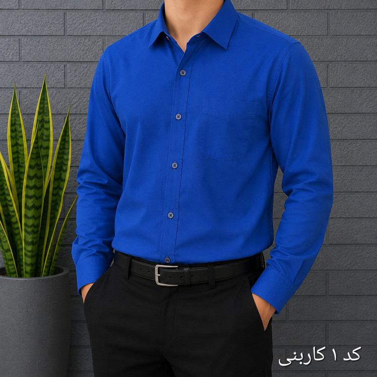 پیراهن آستین بلند مردانه بنگال کشی قواره اندامی